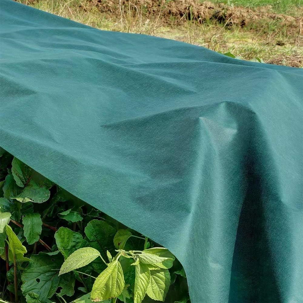 Floating Row Covers 0.9oz 6'x50' Plant Frost Blanket for Cold Weather Protection&Season Extension,Dark Green