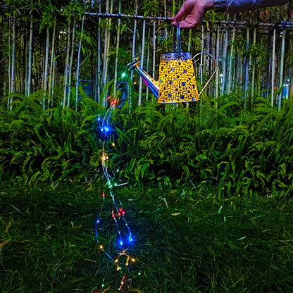 Watering Can with Lights, Large Hanging Solar Lights Outdoor Waterproof, Decorative Retro Metal Solar Garden Decor for Outside Patio Yard Porch Lawn, Gifts for Women Mom Grandma Birthday