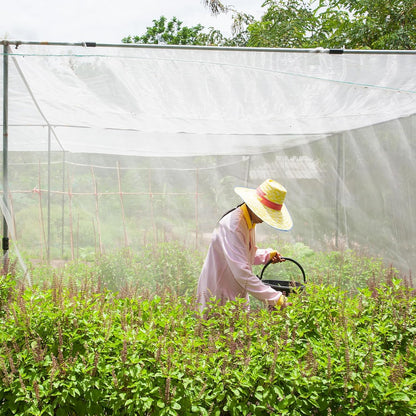 4 X 100 Ft White Garden Bug Netting Ultra Fine Mesh for Plants