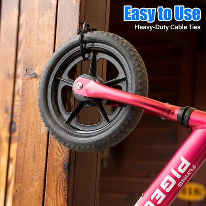 8pcs Rubber Twist Ties, 32-Inch Silicone Cable Ties Reusable