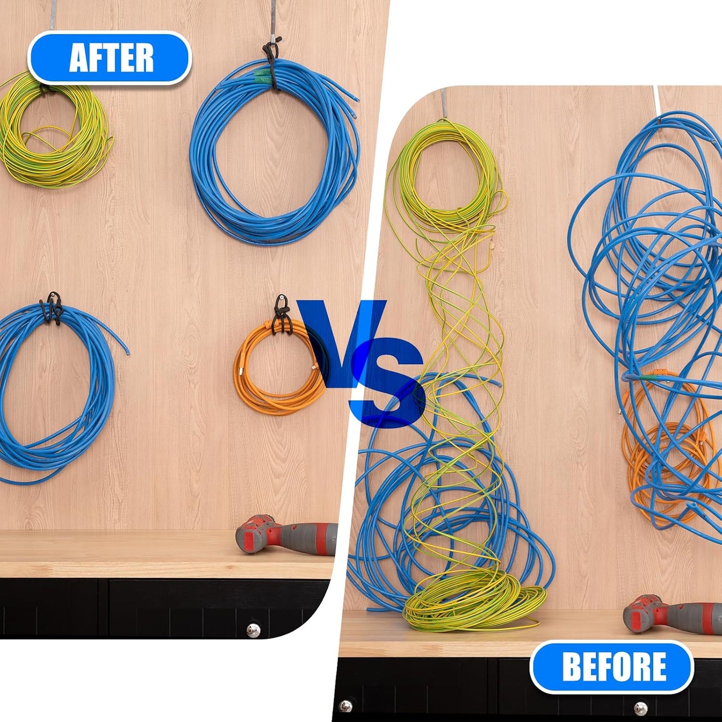 8pcs Rubber Twist Ties, 32-Inch Silicone Cable Ties Reusable