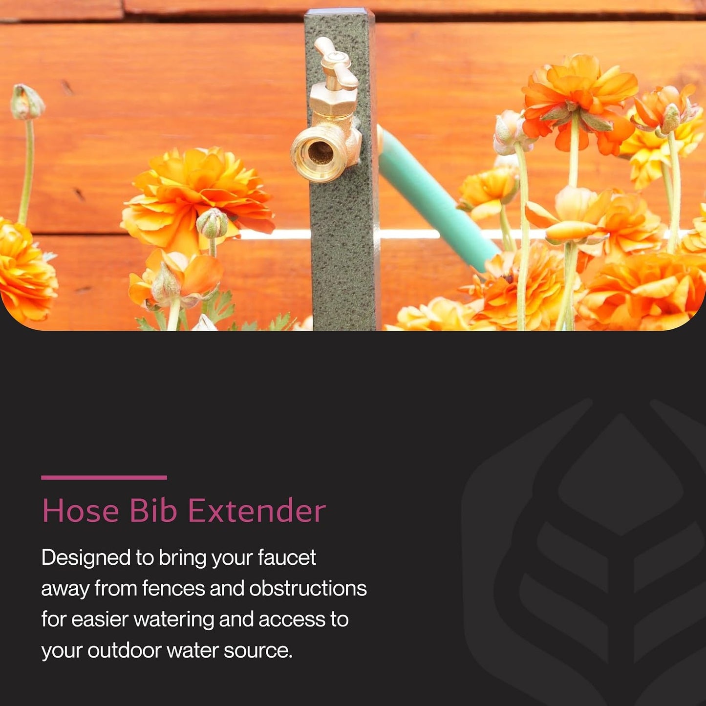 Garden Hose Bib Extender, Rust-Resistant, IHBE-6