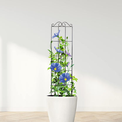 4Pack 37.5'' Metal Garden Trellis for Climbing Plants Outdoor