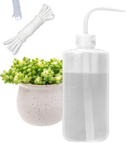 ORIMERC 500ML/17OZ Small Plant Watering Can for Indoor Plants, Squeeze Wash Bottle for Succulent Watering, Irrigation Bottle for Plant Watering, Rinse Bottle for Tattoo, Eyelash, Eye wash, Lab Wash