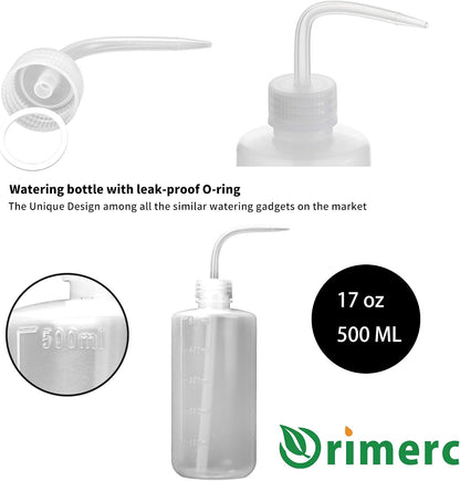 ORIMERC 500ML/17OZ Small Plant Watering Can for Indoor Plants, Squeeze Wash Bottle for Succulent Watering, Irrigation Bottle for Plant Watering, Rinse Bottle for Tattoo, Eyelash, Eye wash, Lab Wash