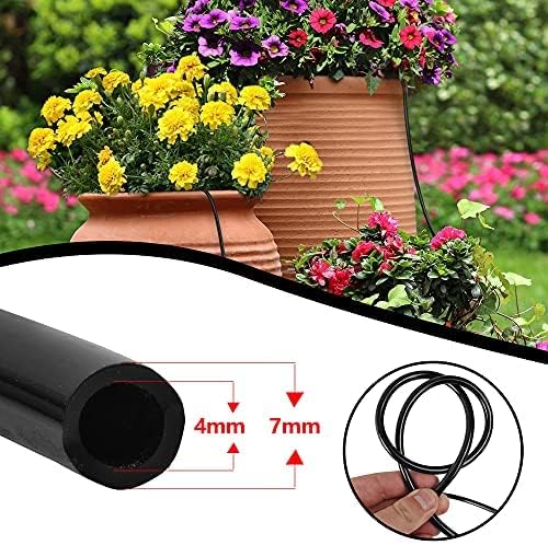Blank 200 FT Distribution Tubing Irrigation Drip Hose, 1/4 Inch Drip Line