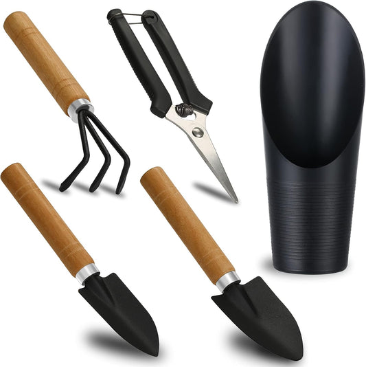 5 Pcs Succulent Tools, Mini Garden Tools, Small Indoor Plant Repotting Set