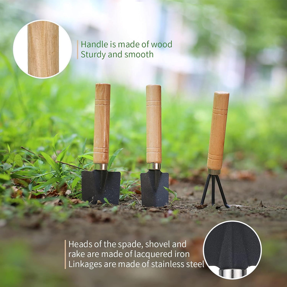 5 Pcs Succulent Tools, Mini Garden Tools, Small Indoor Plant Repotting Set