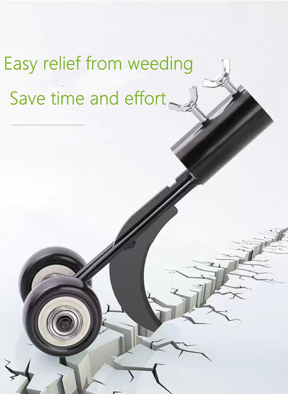 Crevice Weeding Tools with Wheels, Stand Up Weeding Tools for Garden Patio Backyard Lawn Sidewalk Driveways Weeds.