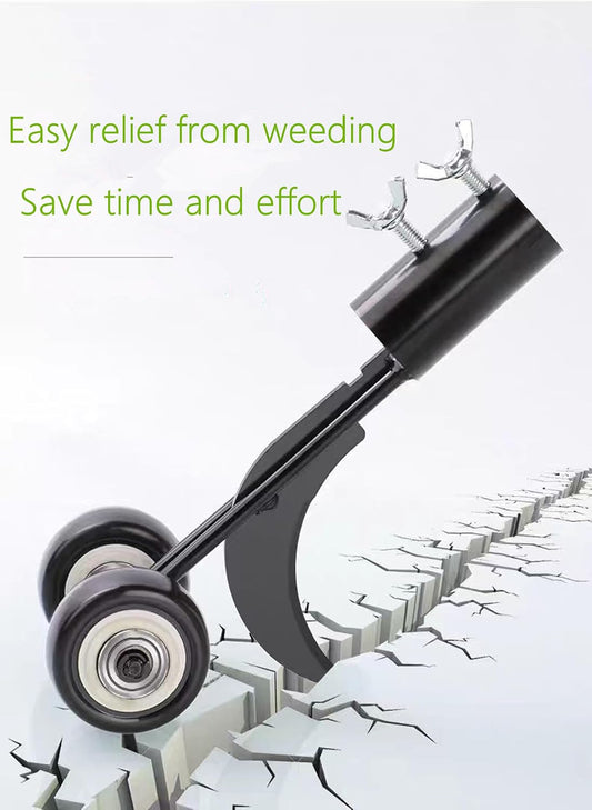 Crevice Weeding Tools with Wheels, Stand Up Weeding Tools for Garden Patio Backyard Lawn Sidewalk Driveways Weeds.