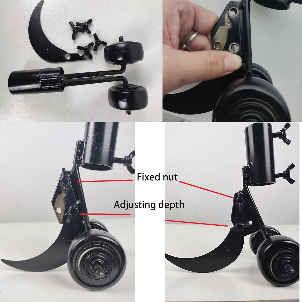Crevice Weeding Tools with Wheels, Stand Up Weeding Tools for Garden Patio Backyard Lawn Sidewalk Driveways Weeds.