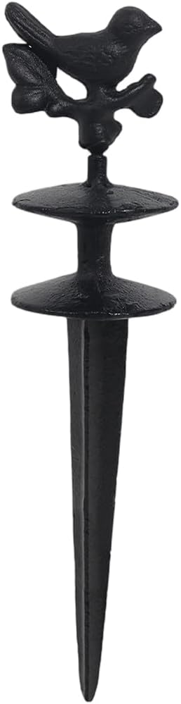 Garden Hose Guide Spike Heavy Duty Metal Hose Support Spike Decorative Garden Stakes Protector to Keeps Flower Beds Plant Yard Lawn