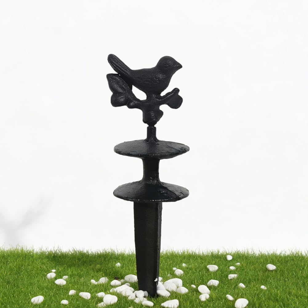 Garden Hose Guide Spike Heavy Duty Metal Hose Support Spike Decorative Garden Stakes Protector to Keeps Flower Beds Plant Yard Lawn
