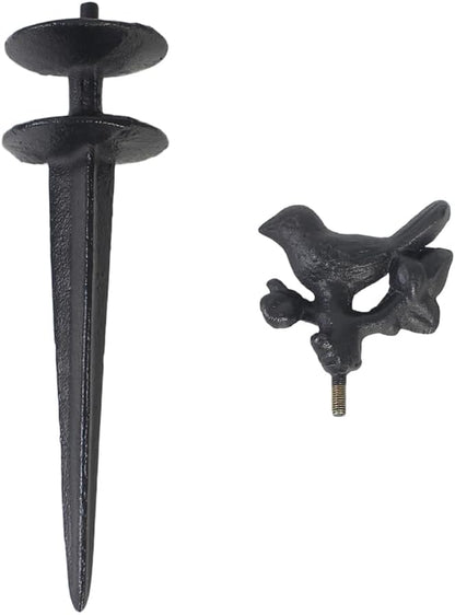 Garden Hose Guide Spike Heavy Duty Metal Hose Support Spike Decorative Garden Stakes Protector to Keeps Flower Beds Plant Yard Lawn