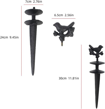 Garden Hose Guide Spike Heavy Duty Metal Hose Support Spike Decorative Garden Stakes Protector to Keeps Flower Beds Plant Yard Lawn