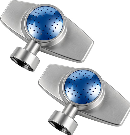 360 Degree Metal Spot Sprinkler 2 Pack, Outdoor Garden Watering Sprinklers for Yard Small Areas Lawn with Gentle Water Flow, Coverage Up to 30FT