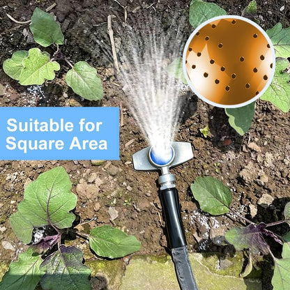 360 Degree Metal Spot Sprinkler 2 Pack, Outdoor Garden Watering Sprinklers for Yard Small Areas Lawn with Gentle Water Flow, Coverage Up to 30FT