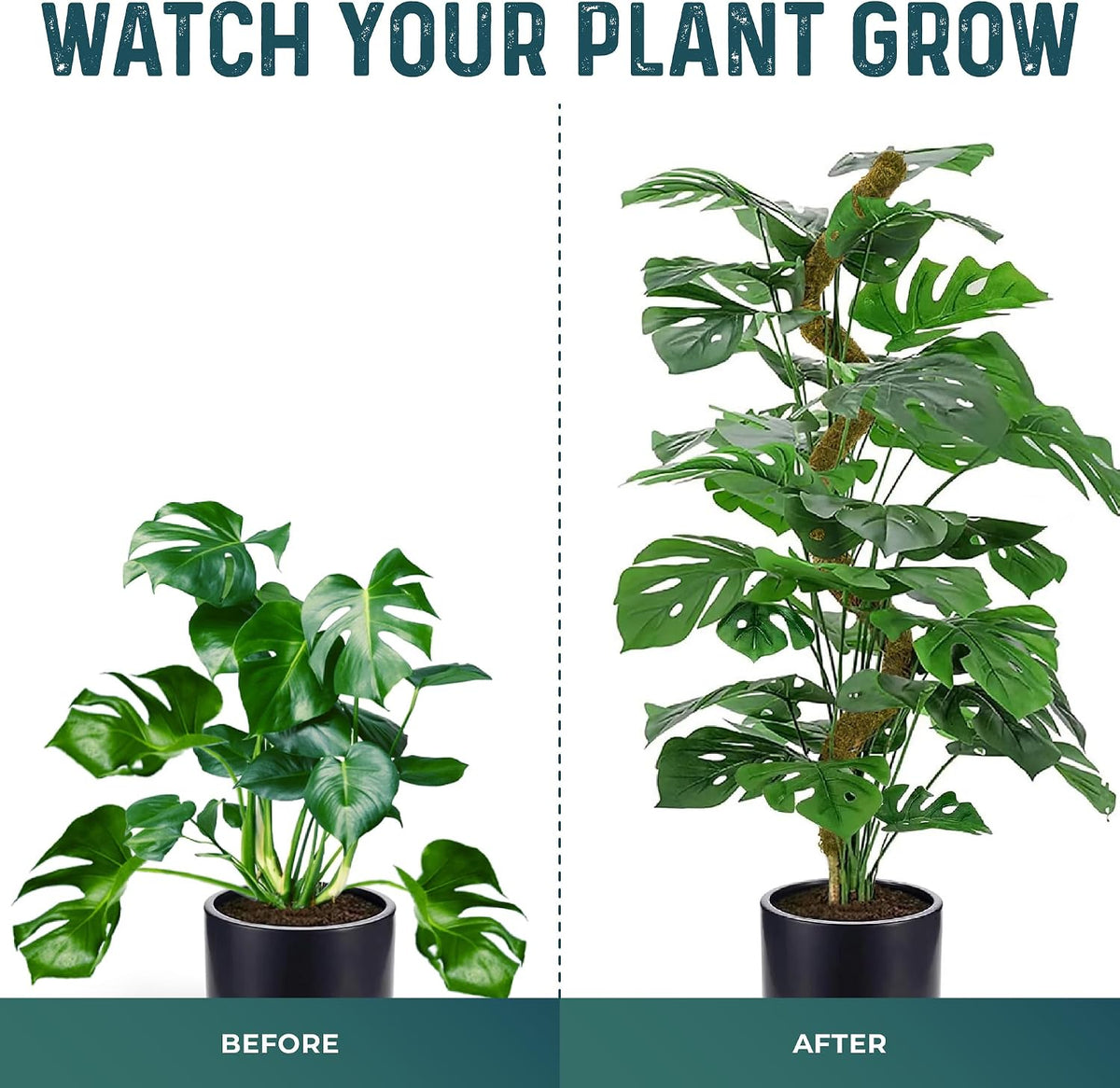 2Pcs 28'' Moss Pole Monstera Plant Support - Plant Stakes for Indoor Plants
