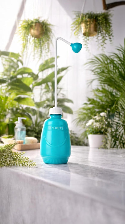 Longest Spout Plant Watering Squeeze Bottle [16,2", Pack of 2], Watering Can for Hanging Plants, Original Extended Design for Hard-to-Reach Plants Indoor & Outdoor Watering, 15 oz (Teal)