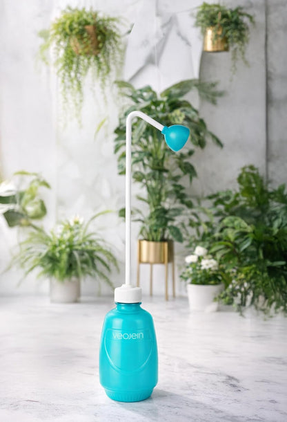 Longest Spout Plant Watering Squeeze Bottle [16,2", Pack of 2], Watering Can for Hanging Plants, Original Extended Design for Hard-to-Reach Plants Indoor & Outdoor Watering, 15 oz (Teal)