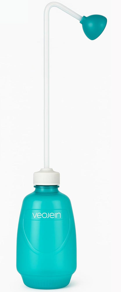 Longest Spout Plant Watering Squeeze Bottle [16,2", Pack of 2], Watering Can for Hanging Plants, Original Extended Design for Hard-to-Reach Plants Indoor & Outdoor Watering, 15 oz (Teal)
