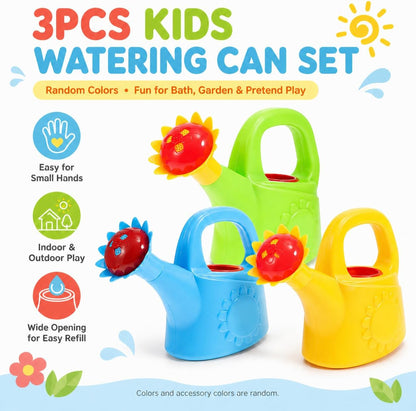 3 Pack Kids Watering Can, Chicken Watering Cans (Random Color)
