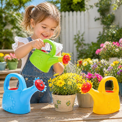 3 Pack Kids Watering Can, Chicken Watering Cans (Random Color)