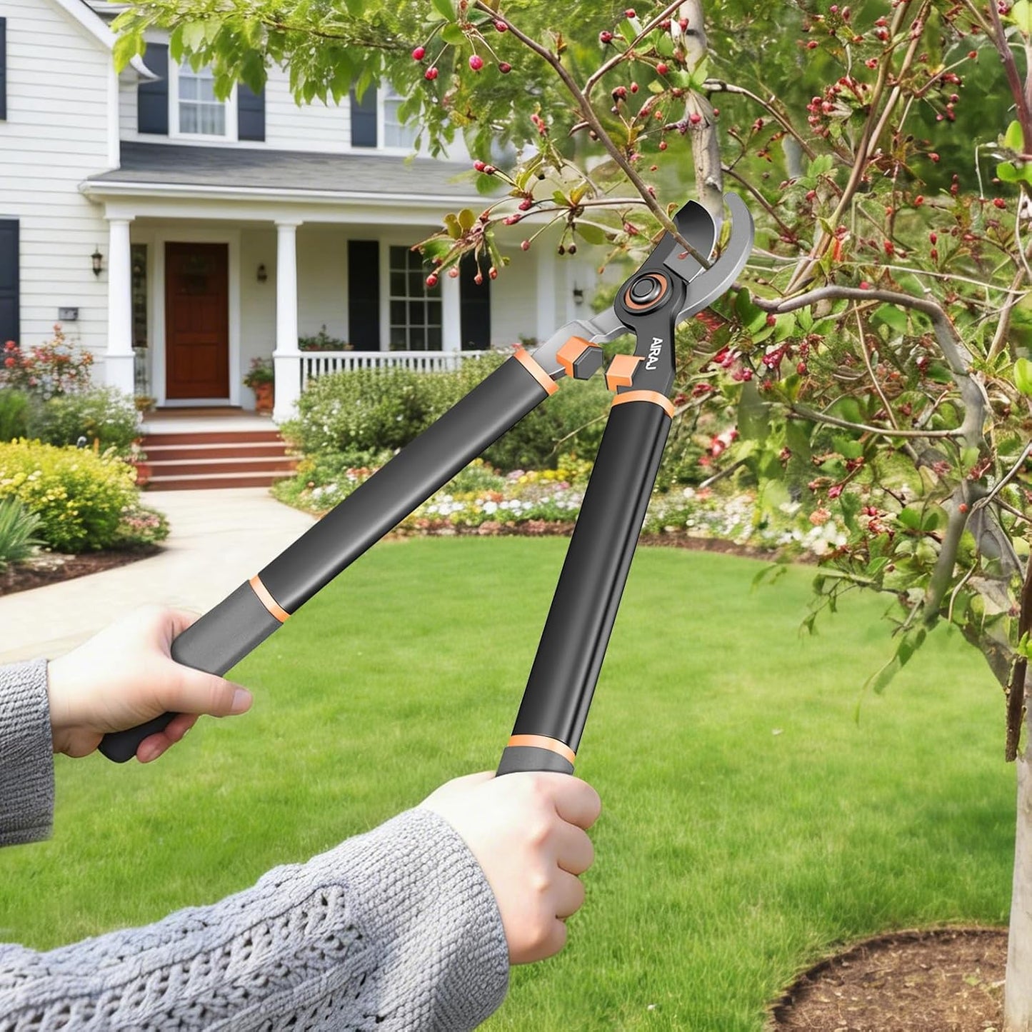 21'' Bypass Loppers, Heavy Duty Tree Branch cutter, 2.5" Cut Capacity