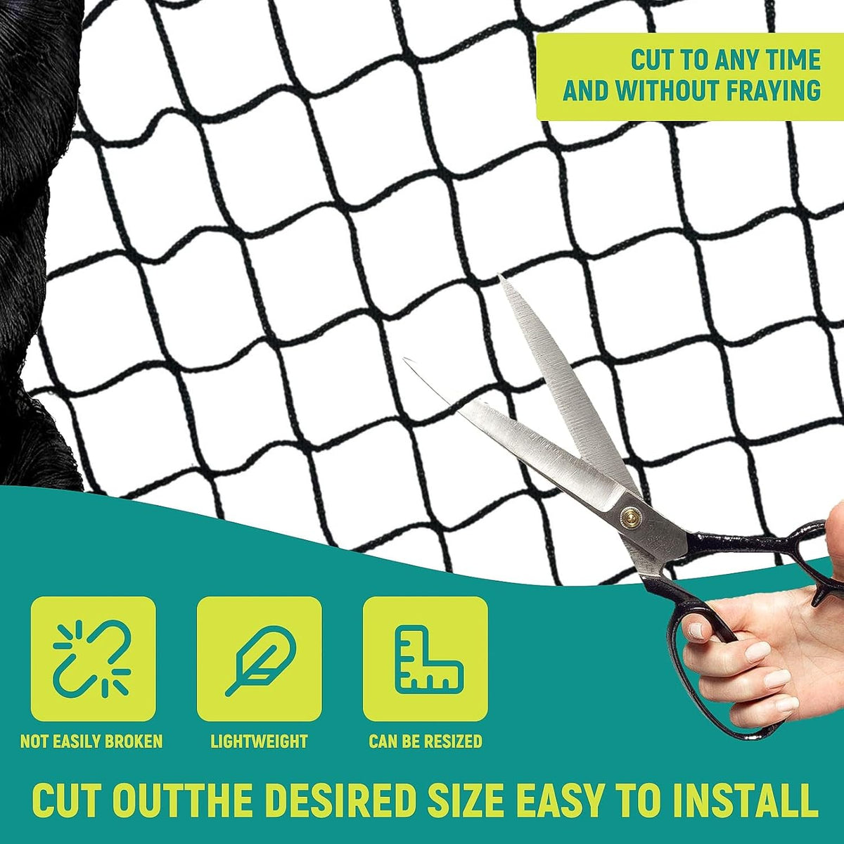 Bird Netting for Chicken Coop - 25x50ft Poultry Netting Garden Net