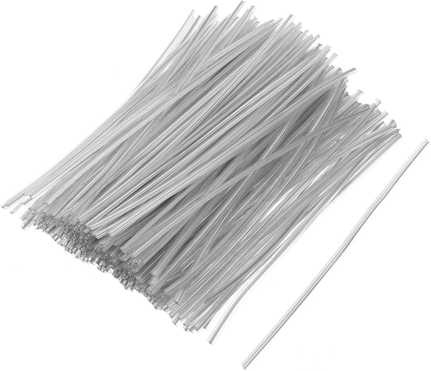 200 Pcs 4in Clear Twist Ties, Reusable Twist Cable Cord Wire Tie