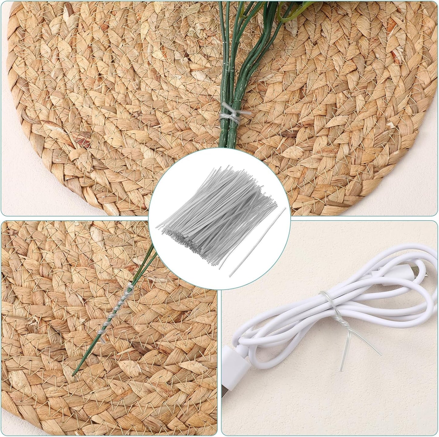 200 Pcs 4in Clear Twist Ties, Reusable Twist Cable Cord Wire Tie