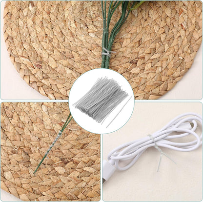 200 Pcs 4in Clear Twist Ties, Reusable Twist Cable Cord Wire Tie