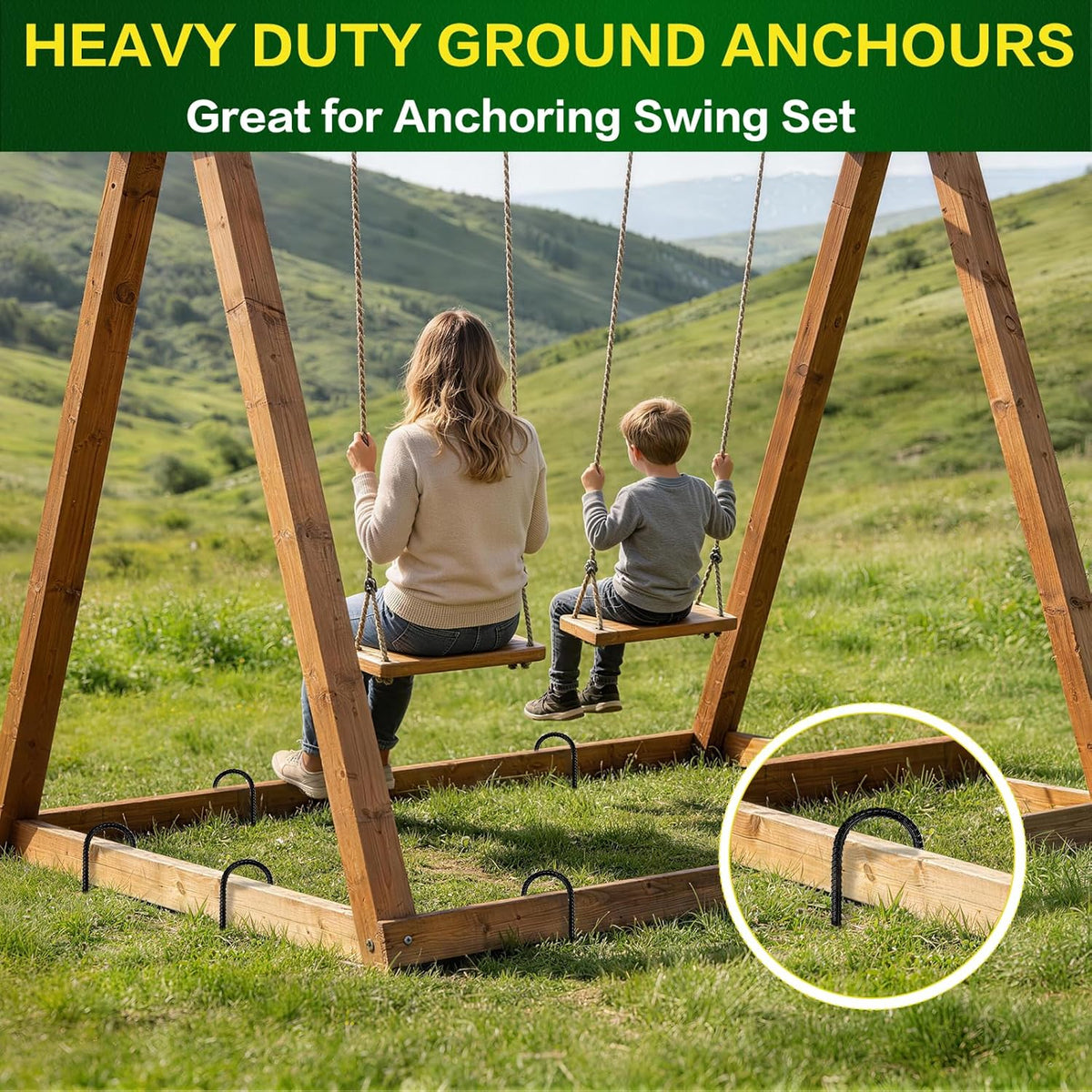 20 PCS Garden Ground Stakes 12" Rebar Stakes Heavy Duty J Shape