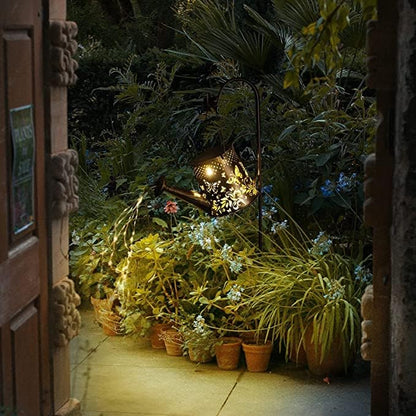 Solar Watering Can Lights Outdoor Garden,LED Butterfly Light(with Bracket)