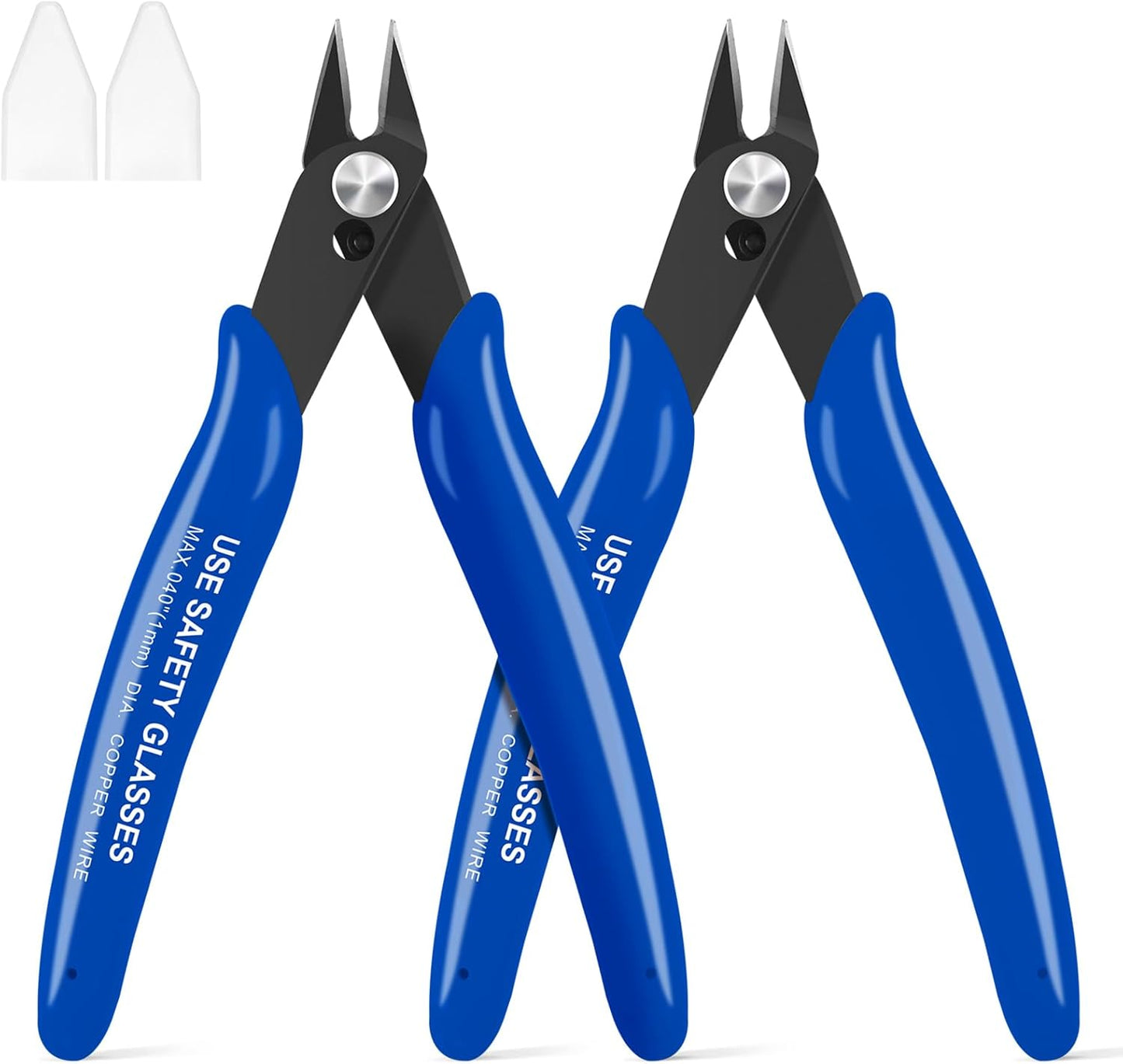 2pcs Red 5" Micro Flush Cutters for Electronics Crafts