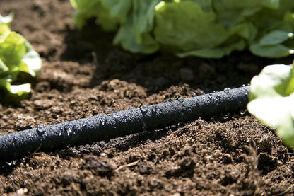 Soaker Hose: Water-saving sprinkler hose for watering plant rows and beds; water savings individually adjustable up to 70 percent, easy to use, hose length: 15 m (1969-20)