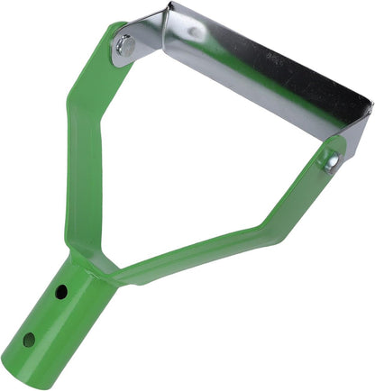 Stirrup Hoe, Carbon Steel Hollow Trapezoidal Head Garden Hoe, Heavy Duty Efficient Weeding Tool with Lightweight Compact Design, Ideal for Loosening Soil, Digging & Planting (Orange)