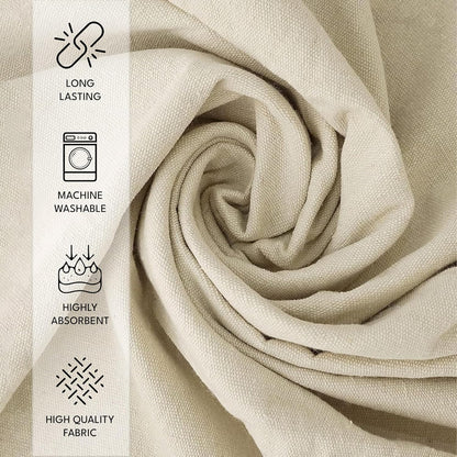 Canvas Painters Drop Cloth (Size 6 x 9 Feet - Pack of 2) - Pure Cotton Paint Drop Cloth for Painting, Curtains, Furniture & Floor Protection - All Purpose Thick Canvas tarp with Double Stitched Edges