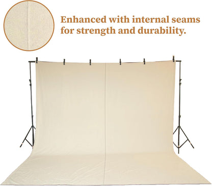 Canvas Painters Drop Cloth (Size 6 x 9 Feet - Pack of 2) - Pure Cotton Paint Drop Cloth for Painting, Curtains, Furniture & Floor Protection - All Purpose Thick Canvas tarp with Double Stitched Edges