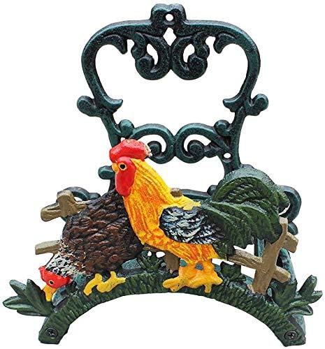Heavy Duty Cast Iron Garden Hose Holder | Water Hose Hanger Wall Mounted | Decorative Indoor Outdoor Hose Rack Reel | 50FT 75FT 100FT Water Hose Bulter Storage | Lovely Frog Metal Hose Stand