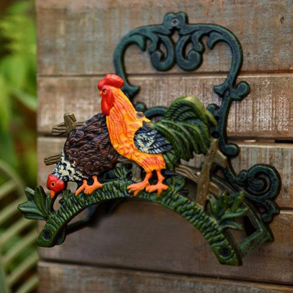 Heavy Duty Cast Iron Garden Hose Holder | Water Hose Hanger Wall Mounted | Decorative Indoor Outdoor Hose Rack Reel | 50FT 75FT 100FT Water Hose Bulter Storage | Lovely Frog Metal Hose Stand
