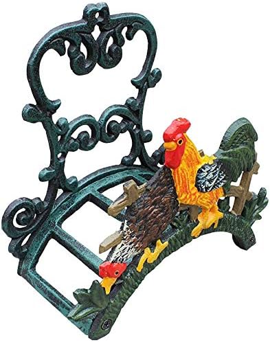 Heavy Duty Cast Iron Garden Hose Holder | Water Hose Hanger Wall Mounted | Decorative Indoor Outdoor Hose Rack Reel | 50FT 75FT 100FT Water Hose Bulter Storage | Lovely Frog Metal Hose Stand