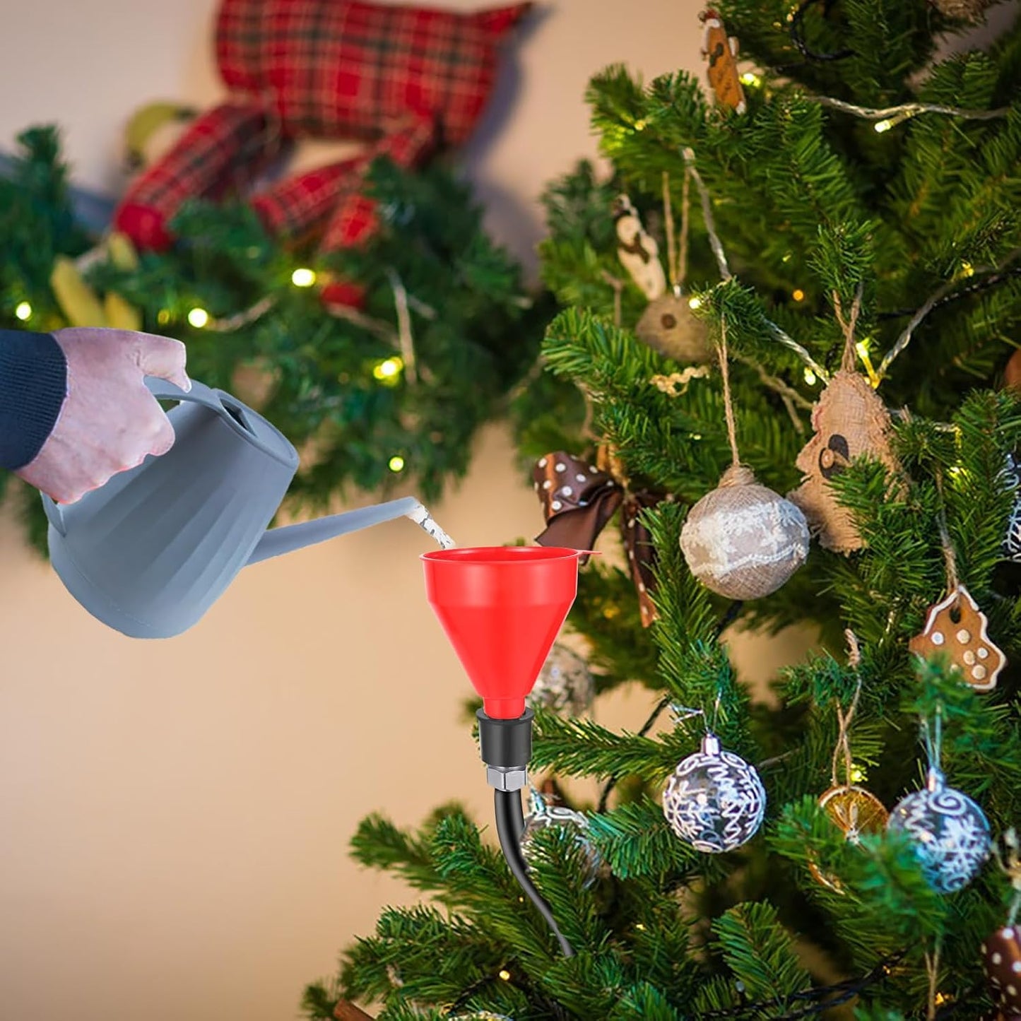 Christmas Tree Watering Funnel,45" Adjustable Waterer Funnel for Xmas Tree