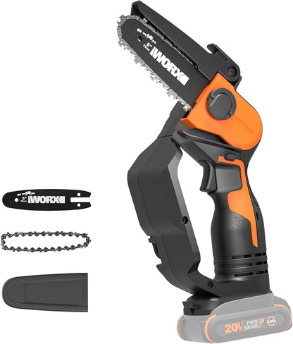 Cordless Mini Chainsaw, 20V 5" Pole Saw/Pruning Saw, WG326.1