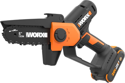 Cordless Mini Chainsaw, 20V 5" Pole Saw/Pruning Saw, WG326.1