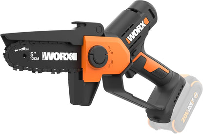 Cordless Mini Chainsaw, 20V 5" Pole Saw/Pruning Saw, WG326.1