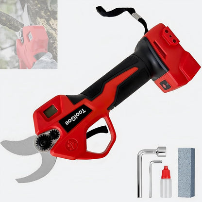 Electric Pruning Shears Compatible with DeWalt 20V Battery – Portable Cordless Pruning Shears with Brushless Motor, LCD Display, Adjustable Blade 0.98"–1.5", Battery Powered Tree Trimmer (Tool Only)