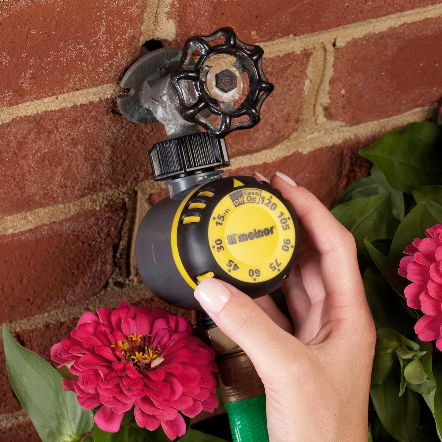 Mechanical Water Timer: Up to 2 Hour Runtime, Automatic Shut-Off
