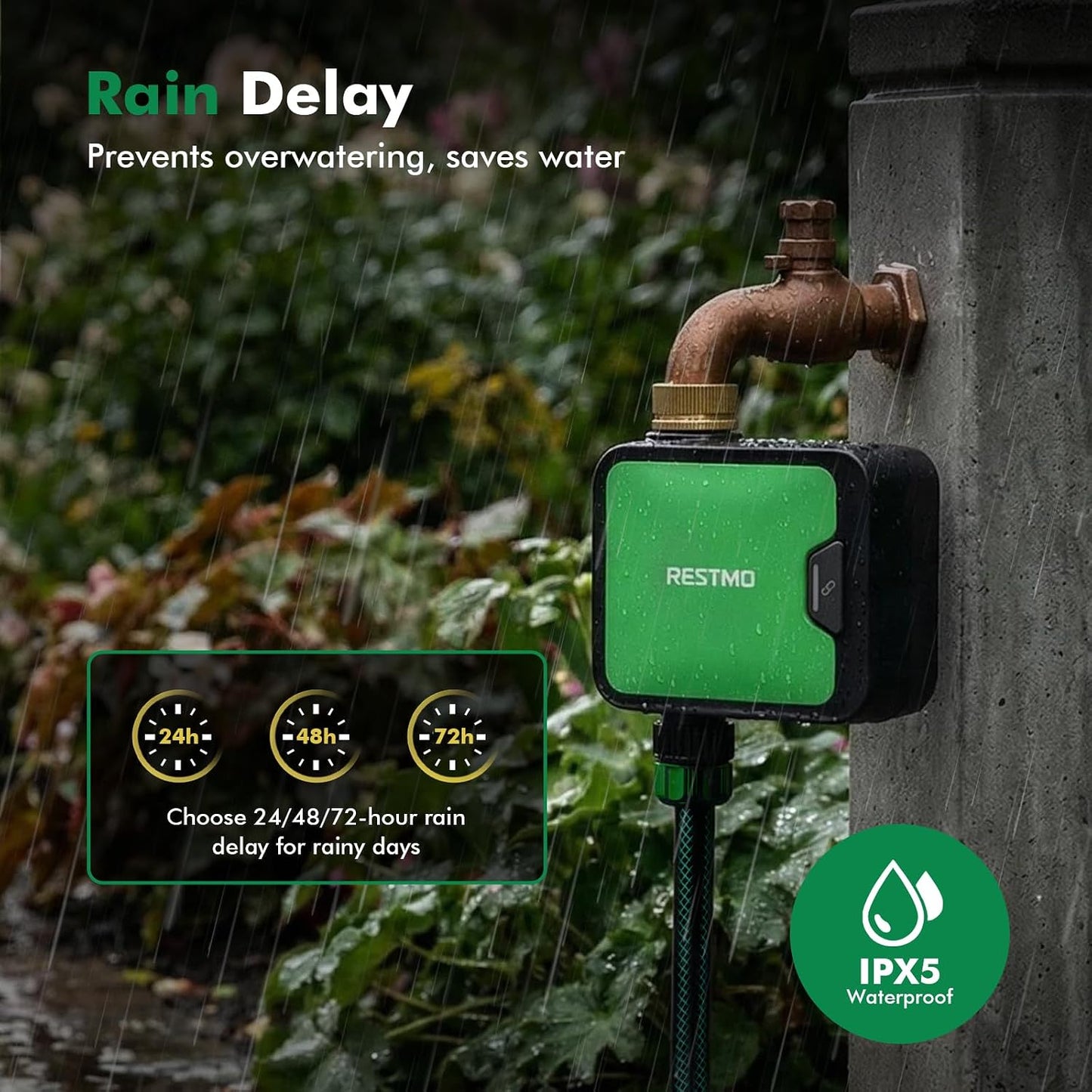 Smart WiFi Water Timer, APP Control Sprinkler Timer