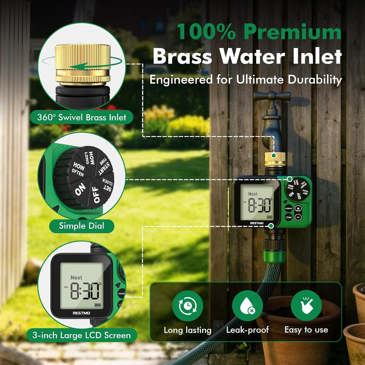 Smart WiFi Water Timer, APP Control Sprinkler Timer